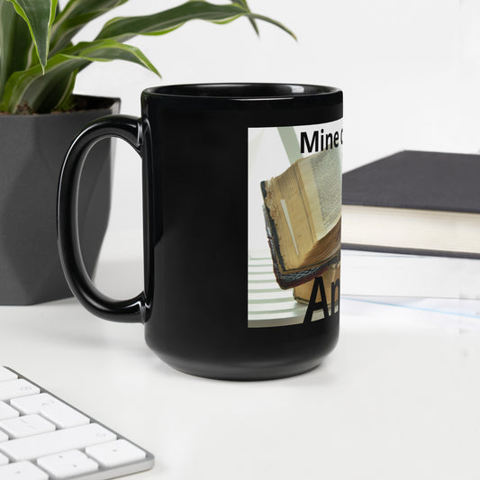 Antioch Black Glossy Mug